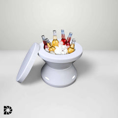 Fiberglass Table with Ice Bucket